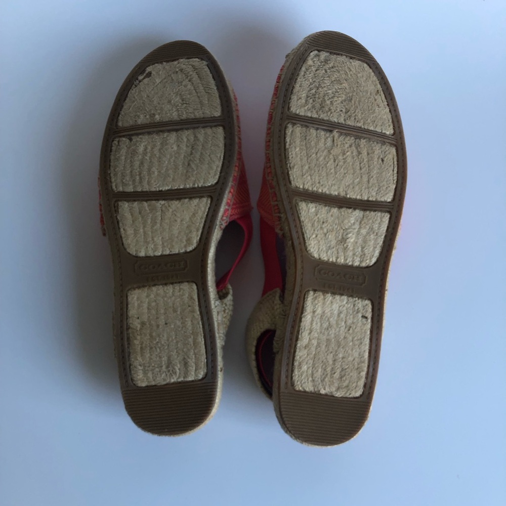 EUC Coach “Rayanne” slingback espadrille sandals W 9.5 - Picture 5 of 7